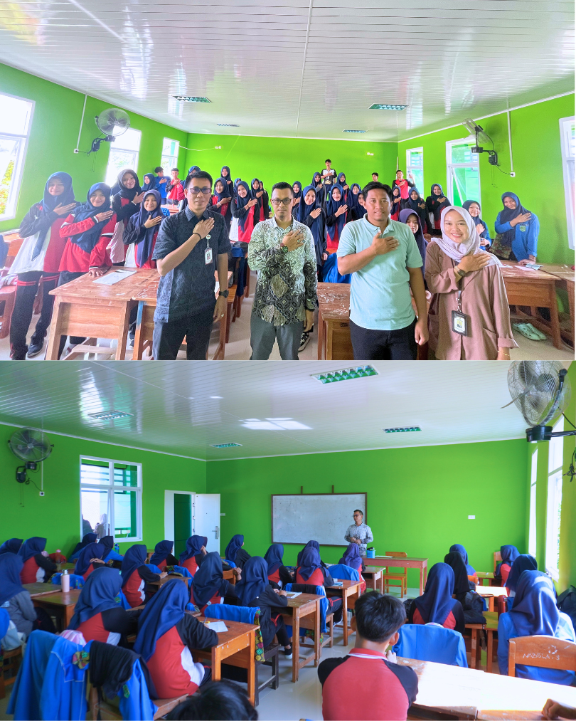 SOSIALISASI PENDIDIKAN PEMILIH PEMULA DI MAN 1 PESISIR BARAT HARI PERTAMA