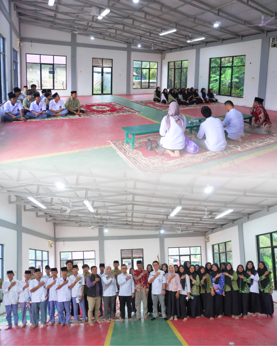 SOSIALISASI PENDIDIKAN PEMILIH PEMULA DI PONDOK PESANTREN MIFTAHURRAHMAN HARI PERTAMA