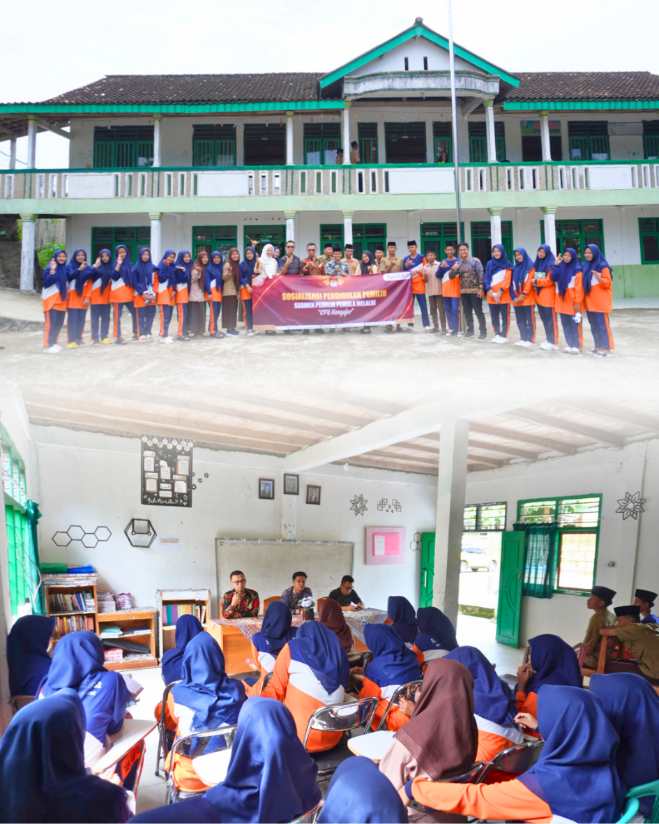 SOSIALISASI PENDIDIKAN PEMILIH PEMULA DI PONDOK PESANTREN MIFTAHURRAHMAN HARI KEDUA