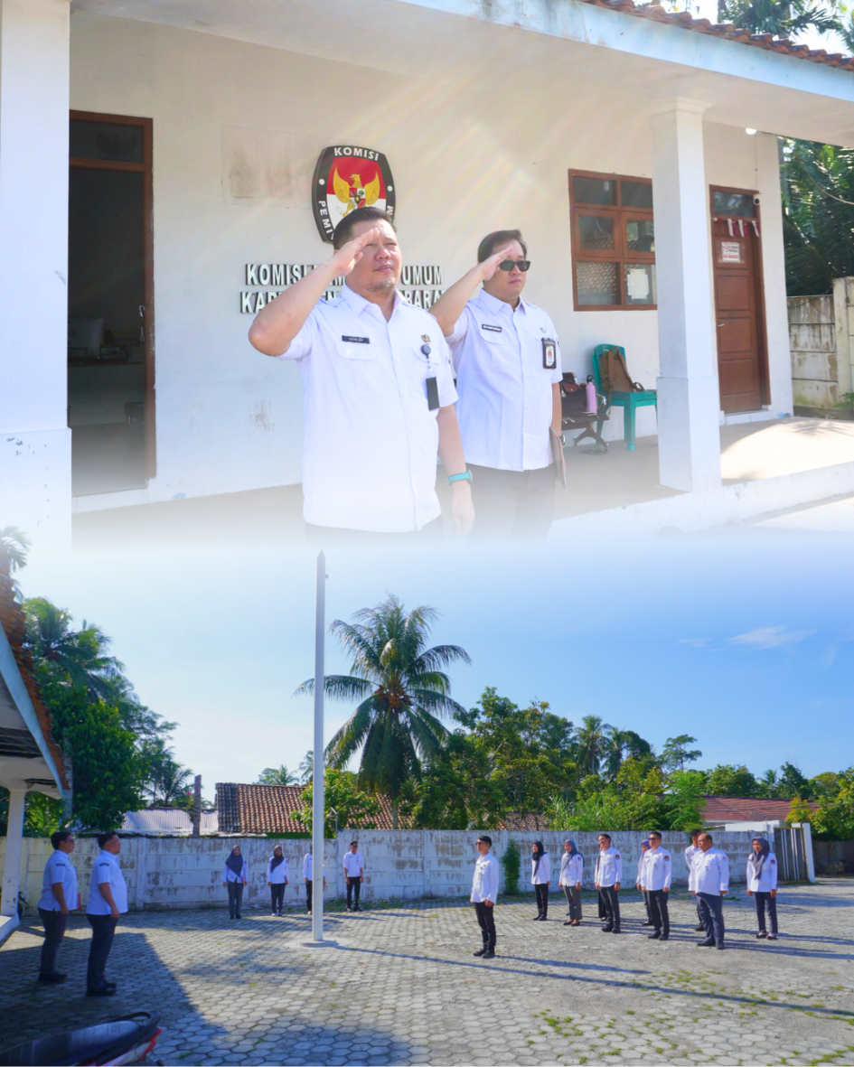 APEL RUTIN SETIAP HARI SENIN DI LINGKUNGAN KPU KABUPATEN PESISIR BARAT. 03/11/2025