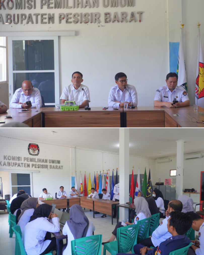 RAPAT PLENO BULANAN KPU KABUPATEN PESISIR BARAT. 05/01/2025